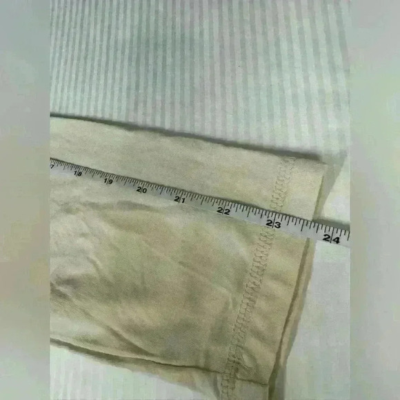 NWT Jones New York Ivory Long Sleeve Tee XL Stretch Classic Minimalist Basic - Picture 8 of 8